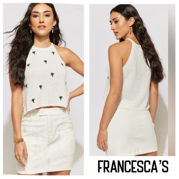 Francesca's Collections Dresses & Skirts - New Francesca’s Mila A-line White Mini Skirt